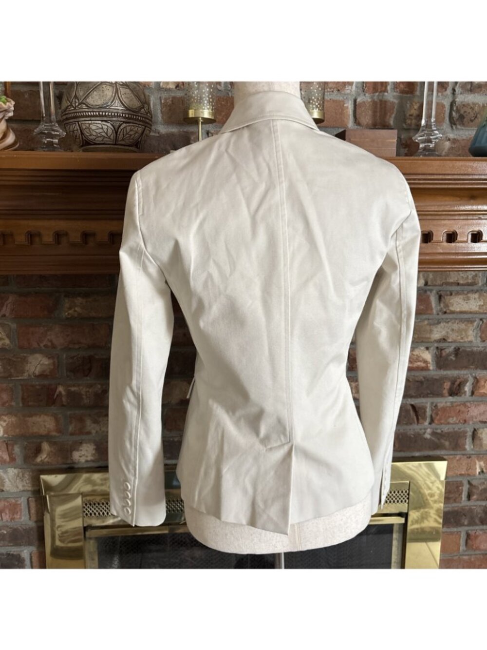 Body by Victoria Victoria's Secret khaki 2 button long sleeve blazer Size 6 - Picture 3 of 7